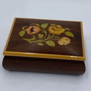 Sorrento Italian Inlaid Wood Jewelry Box "Mayflower”